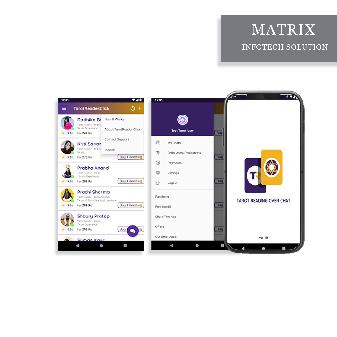 Tarot Reader Chat by Matrix Infotech Solution